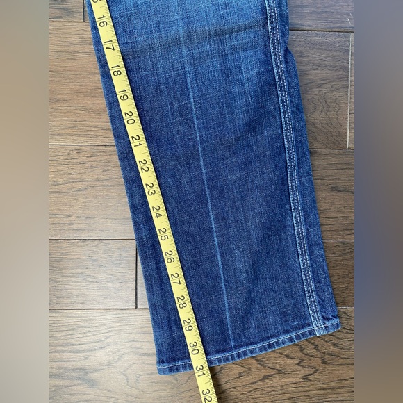 7 For All Mankind Colette Women's Straight Dark Wash Jeans Size 31 - Picture 14 of 15